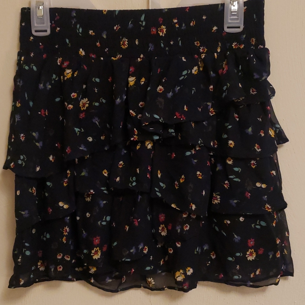 American Eagle 5-Tiered Floral Mini Skirt